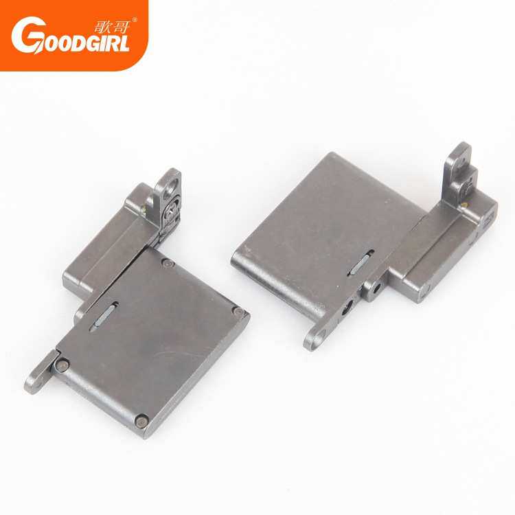 厂家直销轻型天地铰链铝框玻璃门合页极简隐藏式天地阻尼缓冲铰链