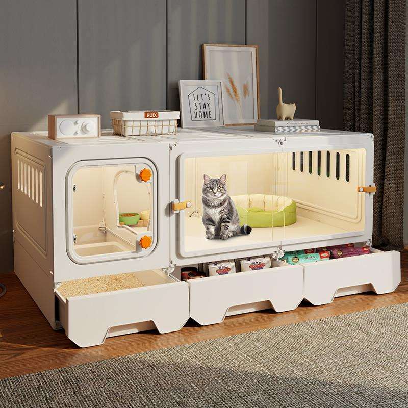 猫别墅猫咪笼子家用室内一室一厅一卫猫窝厕所一体小户型不占地