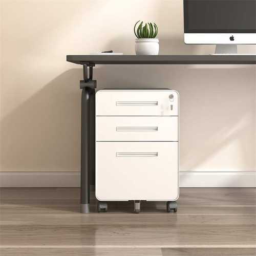 可移动便捷式办公保密柜矮柜带锁活动柜办公文件柜桌下小型文件柜