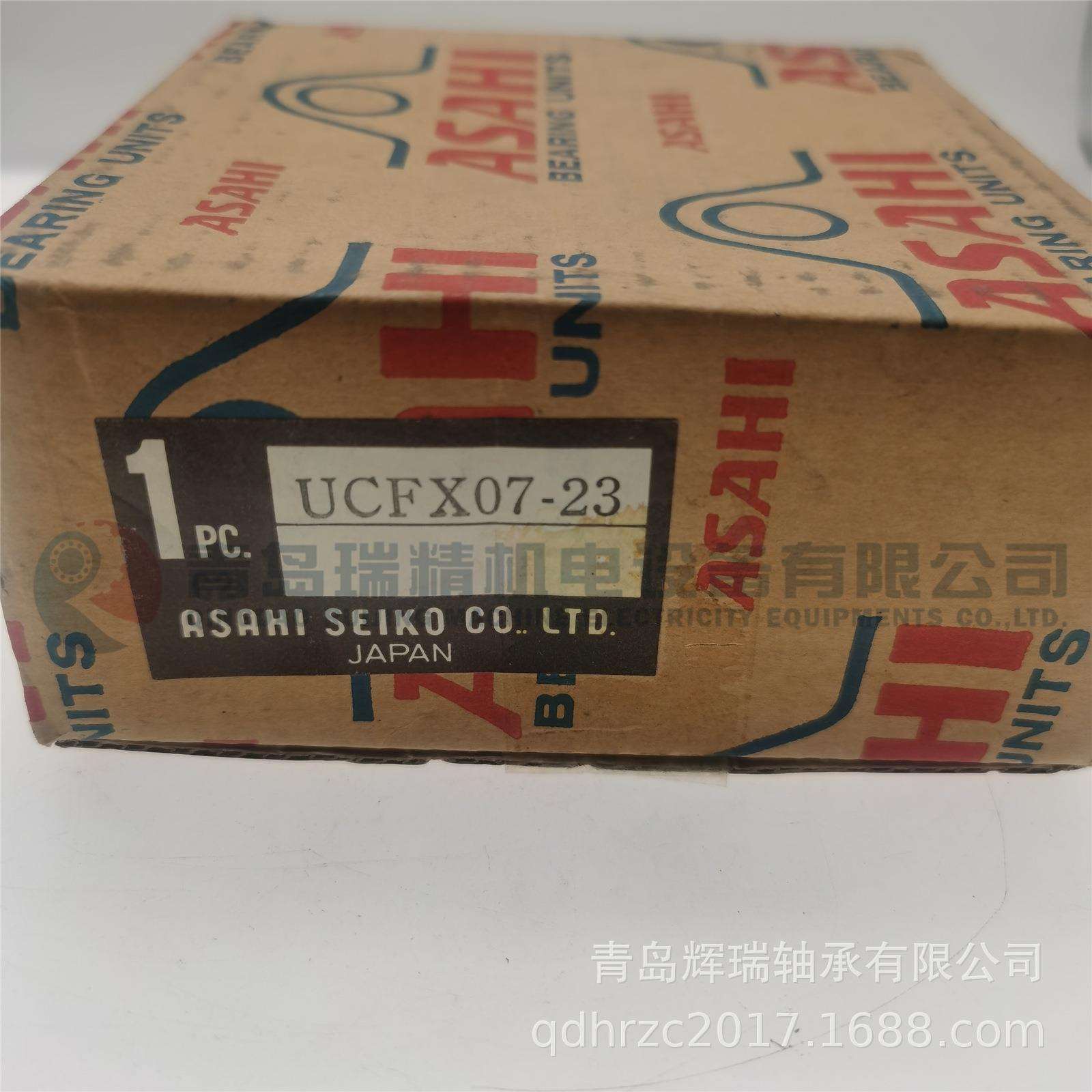 ASAHI英制孔方形带座轴承单元UCFX07-23UCX07-23轴承座FX07