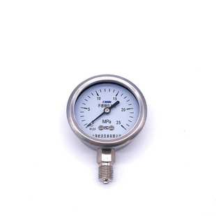 防锈压力表上海仪表 1.5不锈钢压力表螺纹式 径向YTF 60H耐腐蚀M14
