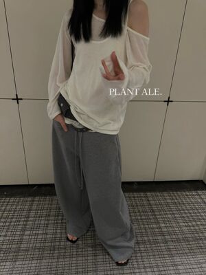 Plant Ale～春上新韩系简约百搭宽松两件套慵懒T恤