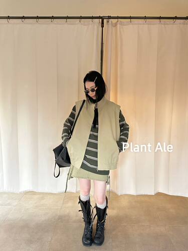 Plant Ale~春上新韩系纯色百搭简约休闲开衫马甲