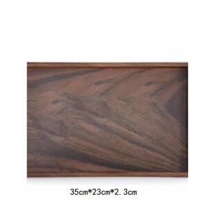 中式小型胡桃木茶托盘干泡台茶盘长方形实木收纳茶杯放置盘点心盘