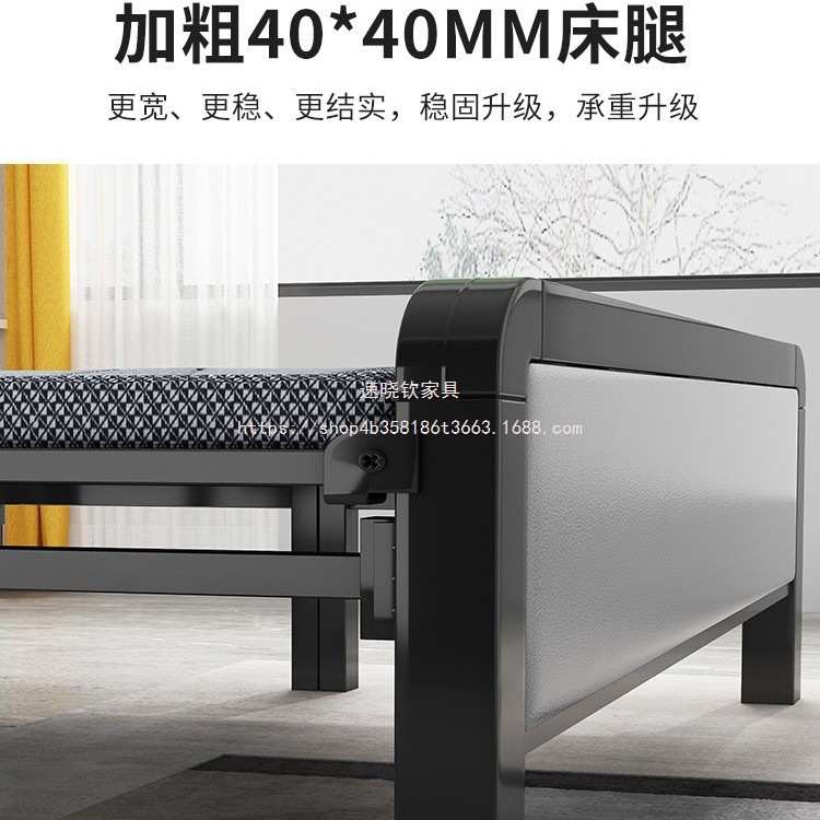 速晓钦折叠床成人收缩单人床硬板便携耐用出租屋结实二可铁架床家