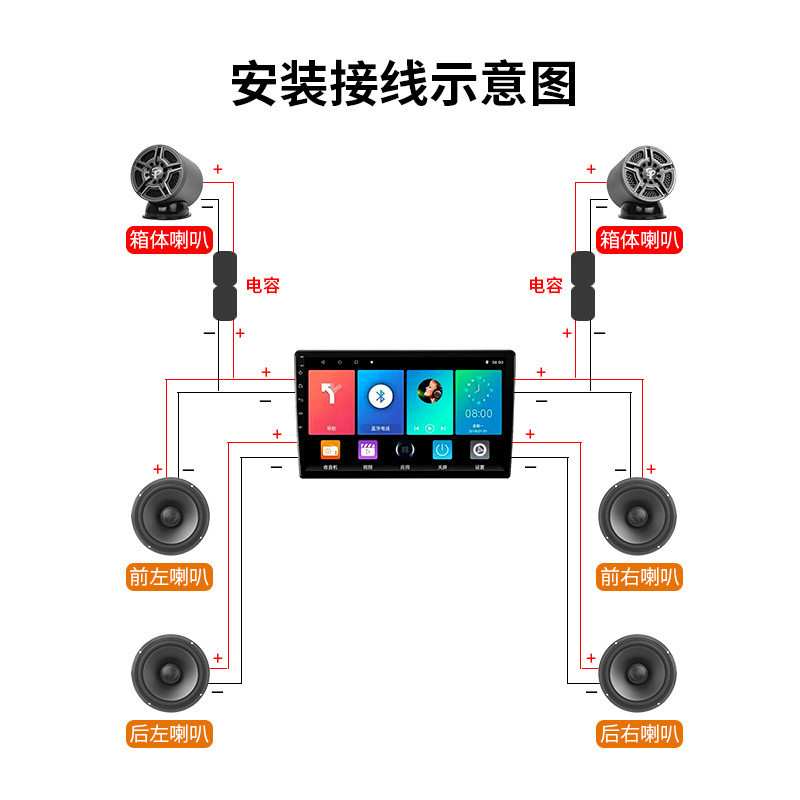 L5U汽车音响中音喇叭中置外置家用环绕前后双喇叭2.5寸中音喇叭改