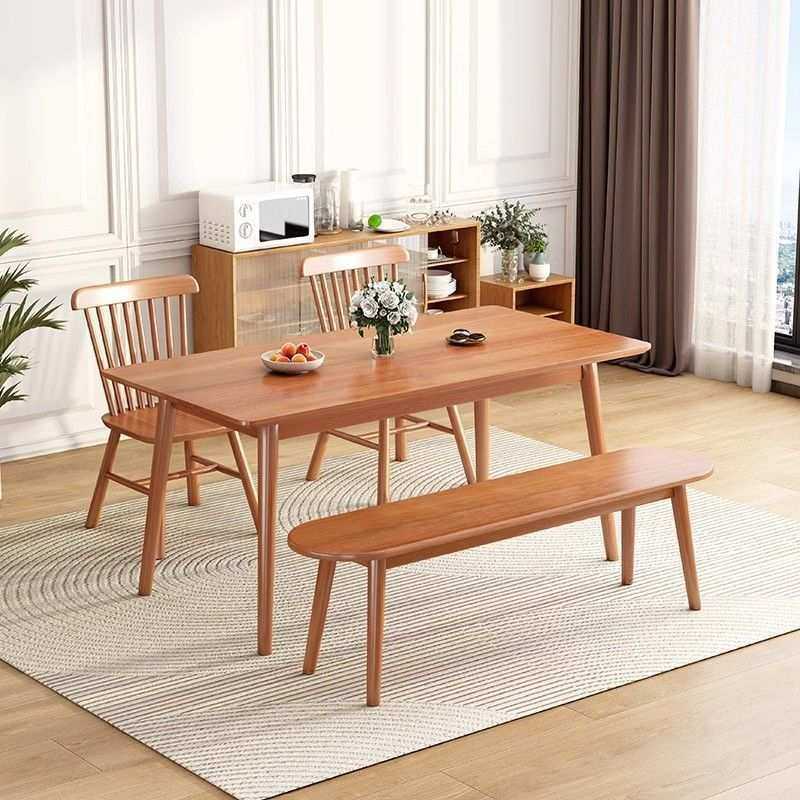 全实木餐桌家用小户型北欧桌子樱桃木色饭桌餐椅子组合长方形桌,鲜花速递/花卉仿真/绿植园艺,割草机/草坪机,淘宝优惠券,粉丝福利购,淘宝优惠卷