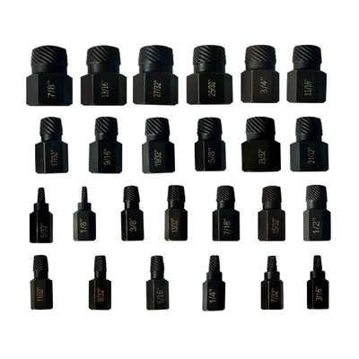 断丝螺丝取出器套装25PCS螺母取出器塑盒装破损残缺断丝取出器