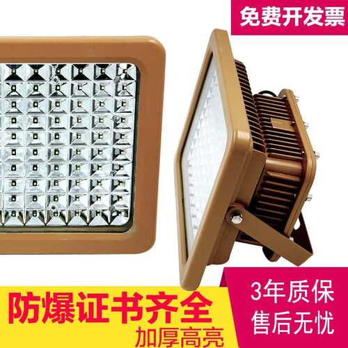 加油站罩棚LED免维护防爆灯仓库厂房应急路灯200W防水泛光灯100W