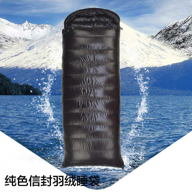 销售户外成人信封鹅绒睡袋露营旅行拉练四季羽绒睡袋可印logo