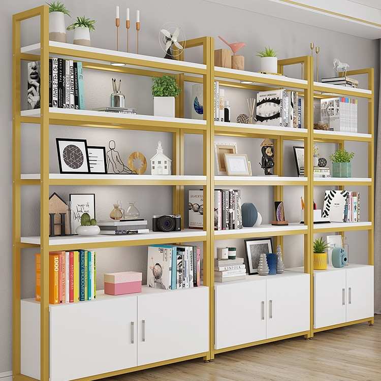 书架多层落地置物架收纳架陈列架储物架组合文件柜铁艺展示柜货架