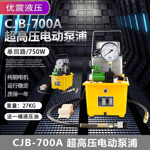 电磁阀脚踏电动泵CJB-700A 超高压电动液压泵DBD750-D1包邮