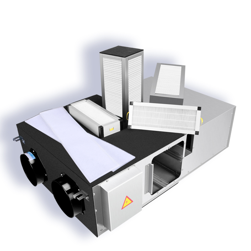 智能中央空调家用新风系统全热交换器换气机风机空气净化器