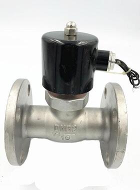 ZBSF-16P 304不锈钢法兰蒸汽电磁阀活塞式法兰高温常闭电磁阀DN50