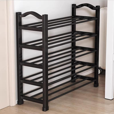 多层塑料简易鞋架门口桌下省空间