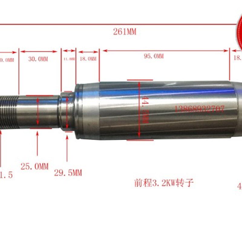 前程3.2KW转翰琪3.2KW主轴转子翰琪3.2KW 高速电机转子