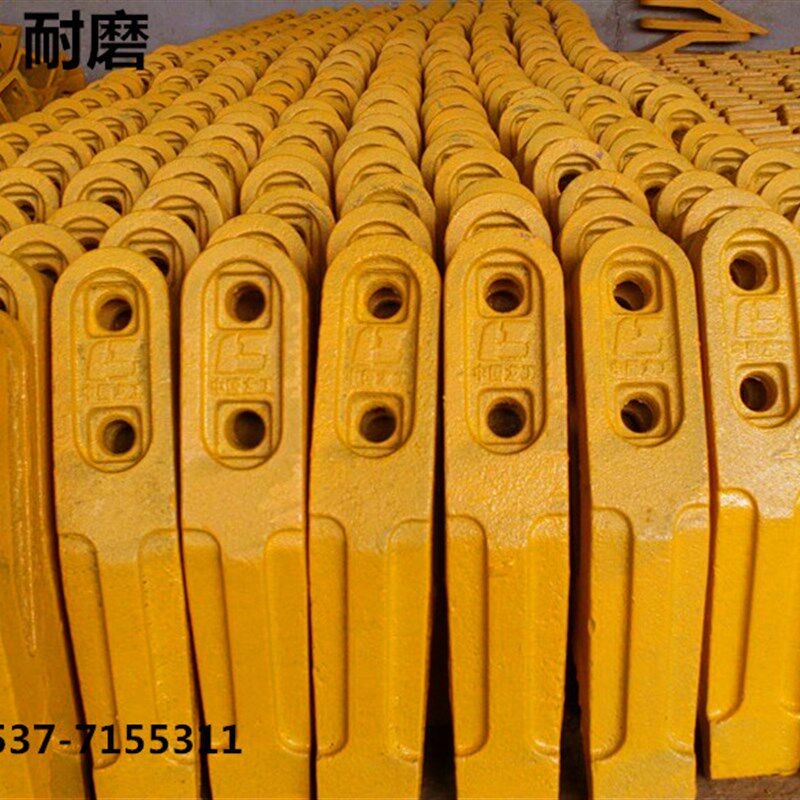 龙工厦工50装载机铲齿 耐磨铲尖 中齿边齿 加厚高锰钢 铲车斗齿
