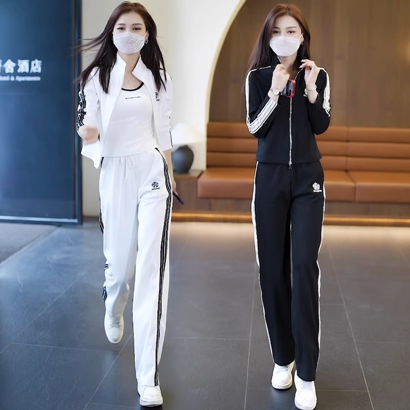 春秋套装女2025新款气质宽松时尚减龄外套阔腿裤小个子休闲两件套