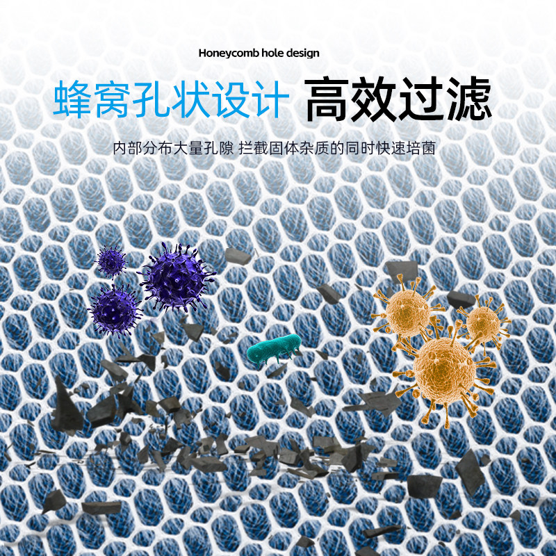 鱼缸无胶过滤棉专用过滤生化棉魔毯8D高密度洗不烂加厚鱼池净水神