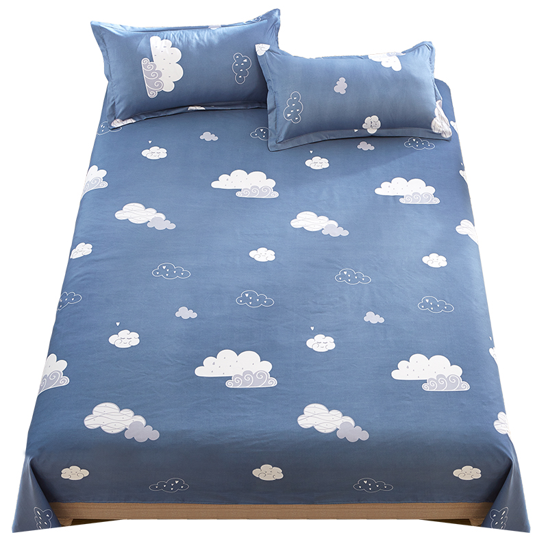 床单单件学生宿舍单人双人床1.5m夏季水洗棉磨毛被单1.8米/2.3米