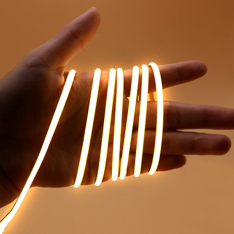 超窄板COB灯带2.7mm低压12V柔性led线条灯汽车模型氛围柔光线灯带