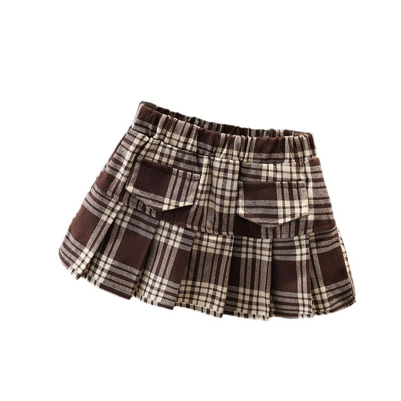 女童半身裙百褶裙春秋2024新款百搭儿童洋气秋季格子短裙女孩裙子,童装/婴儿装/亲子装,半身裙,淘宝优惠券,粉丝福利购,淘宝优惠卷