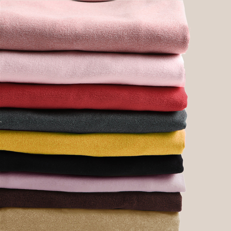 双面绒打底衫女德绒半高领T恤加绒秋衣冬季磨毛自发热保暖衣内搭