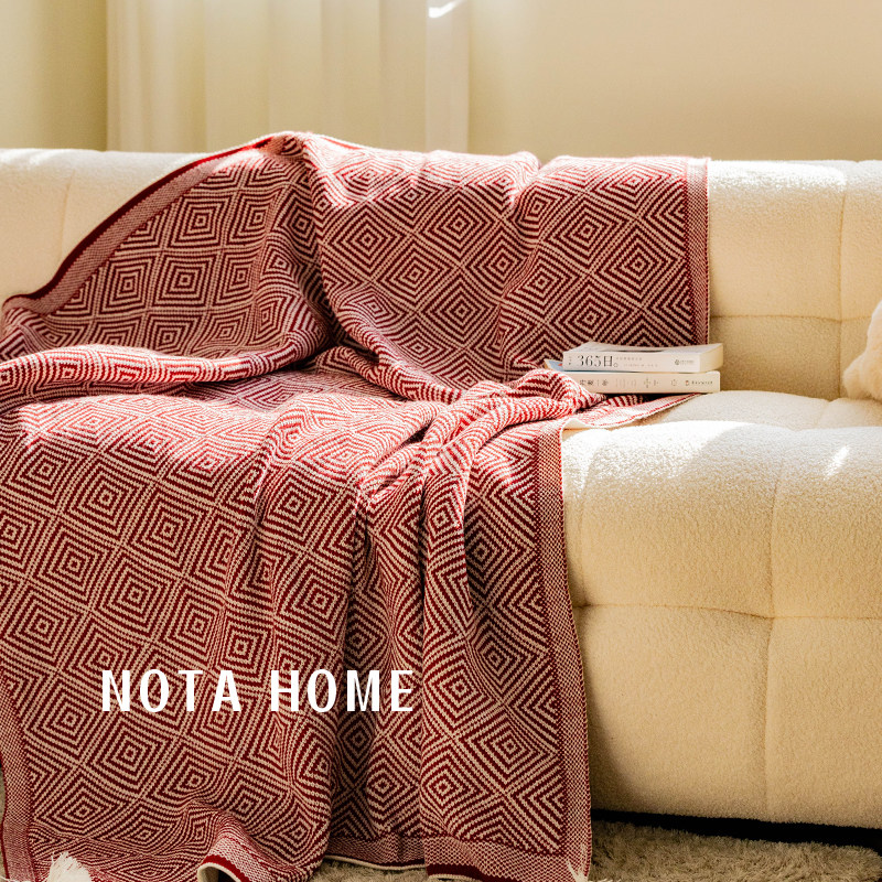喜庆装饰沙发毯新房装修空调毯客厅沙发搭毯床尾巾盖毯子单人披肩,床上用品,休闲毯/毛毯/绒毯,淘宝优惠券,粉丝福利购,淘宝优惠卷