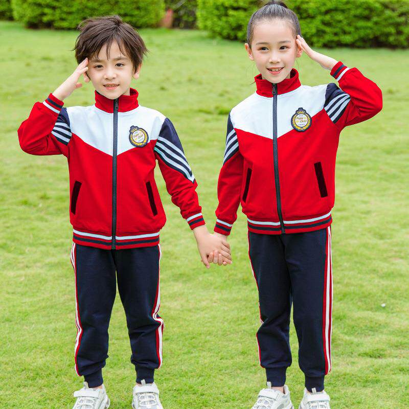 秋季亲子装中小学生大童演出表演休闲运动套装校园风学院风校服