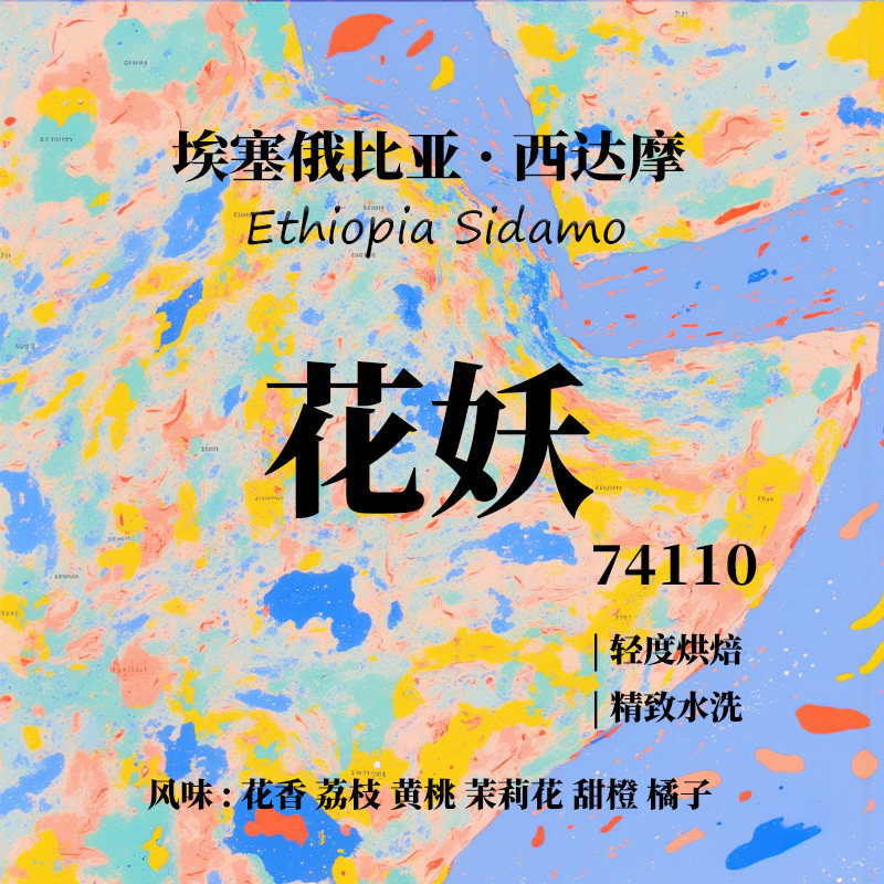 埃塞俄比亚西达摩 花妖 74110 精致水洗手冲单品咖啡豆 下单烘焙
