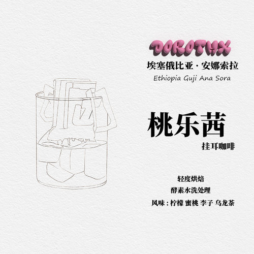 挂耳咖啡新鲜现磨咖啡豆埃塞俄比亚安娜索拉桃乐茜酵素水洗G1处理