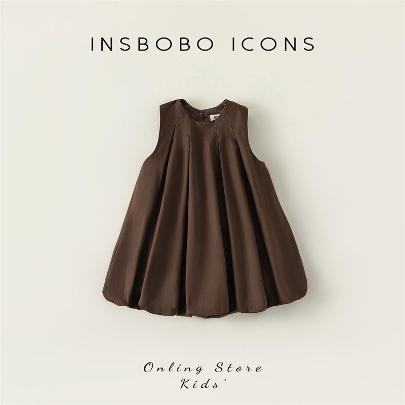 女童连衣裙夏装2023新款儿童公主裙女宝裙子夏季无袖花苞裙潮童装