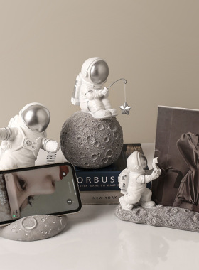 北欧创意宇航员收纳摆件家居客厅书柜儿童房装饰品太空人新品摆设