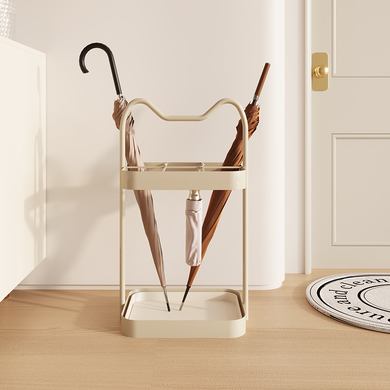 YANASO奶油风家用门口雨伞收纳架入户可沥水雨伞架放伞置物架神器