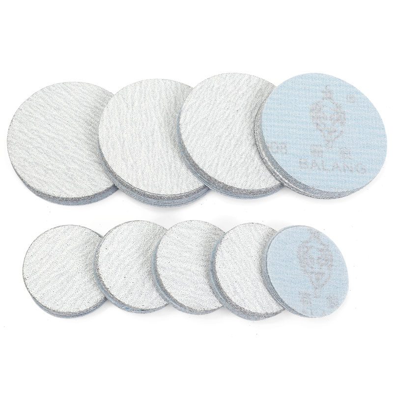 霸狼植绒砂纸片金属抛光50mm气动打磨机干磨圆盘木工75mm圆形砂皮