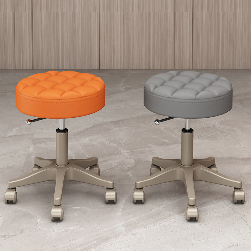 卧室梳妆凳网红化妆凳子时尚美容美甲凳可升降带滑轮家用妆台圆凳