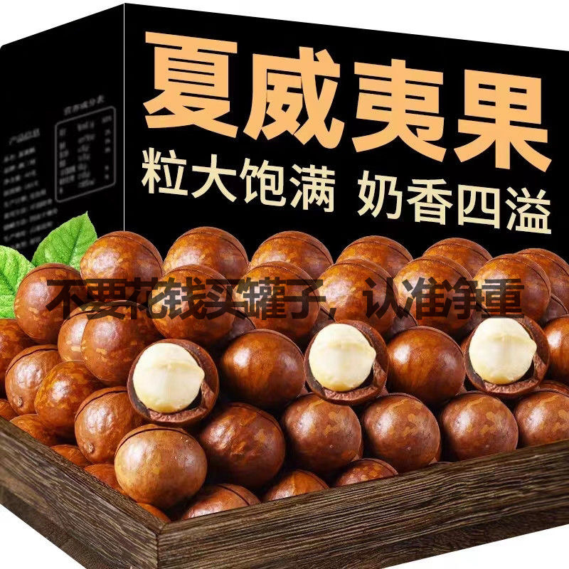 2025新货夏威夷果净重奶油味夏威夷果原味休闲坚果零食小吃500g