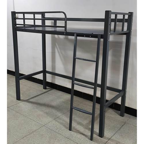 定制铁艺无sjw床头高架架床单上层上下床空省空间高架双床覆人式