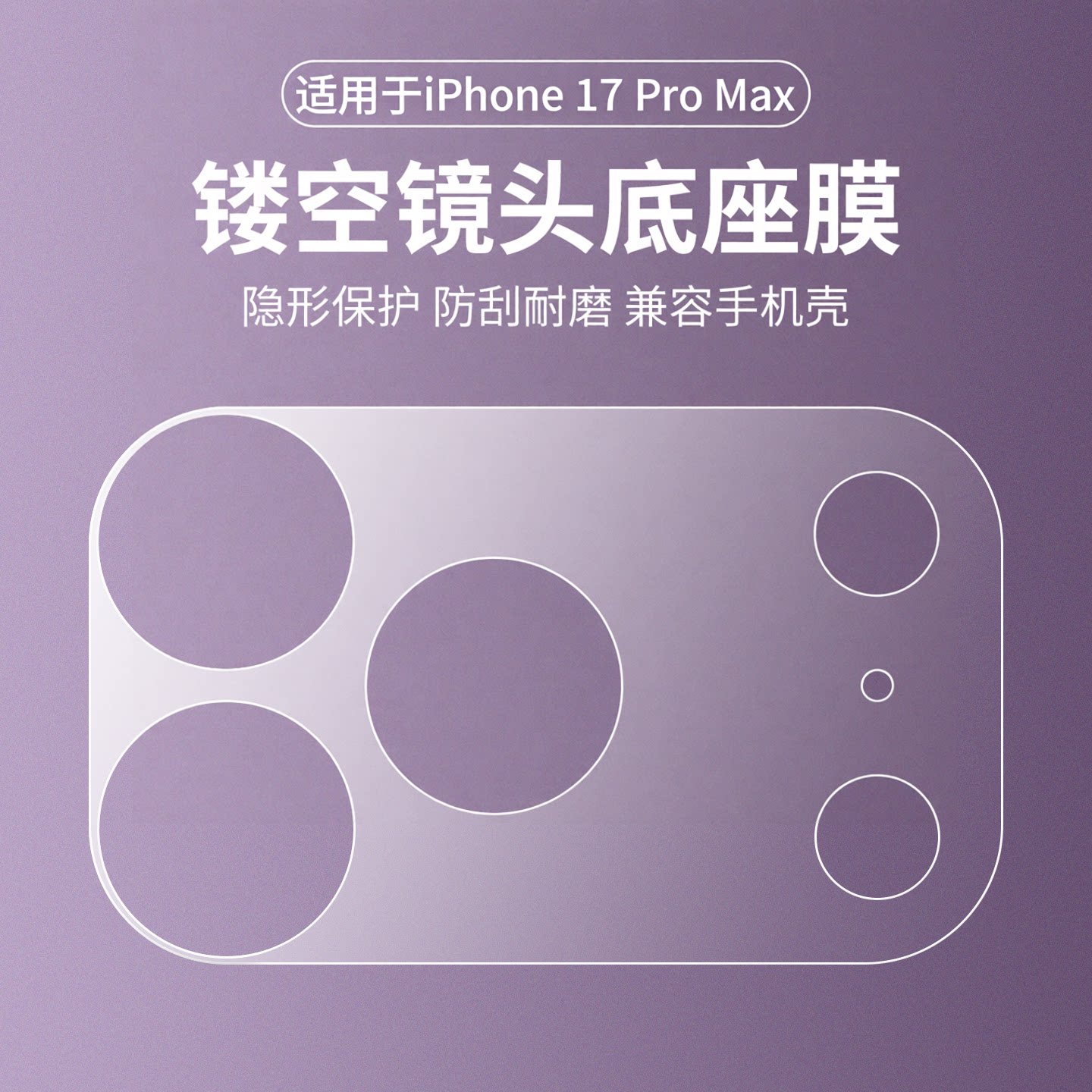 适用于苹果17/18系列镜头底座膜