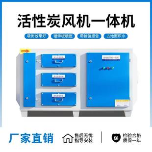 活性炭吸附环保箱二级工业废气处理设备烤漆房过滤除臭一体机漆雾