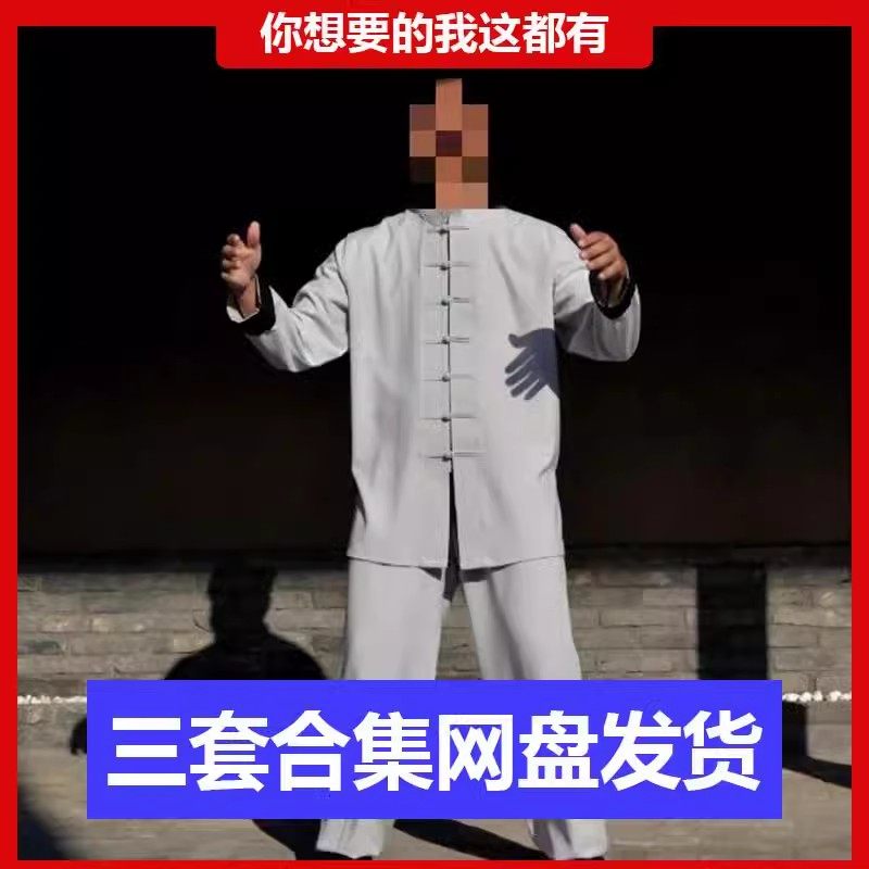 陈炳8套太极拳放松功基本和谐十三势老架一路二路新架二路推手技