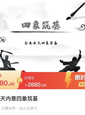 徐法晟-小壶天内景四象筑基 南宫剑派内功 散手 实战（十日速成）