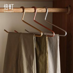 架子防滑无痕裤 裤 夹铝合金极简家用裤 架衣架裤 子架 子收纳挂衣架裤