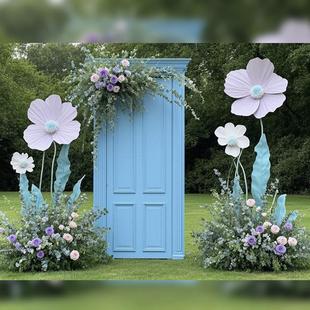 网红户外打卡装置任意门美陈穿越之门互动美陈花艺装饰套餐DP点