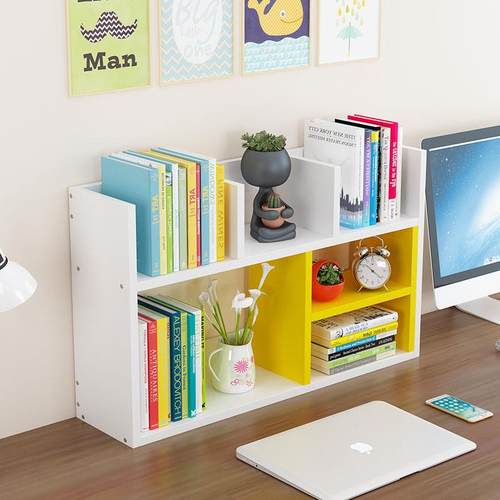书桌上学生书架桌面简易儿童置物架家用办公简约小型书柜整理收纳