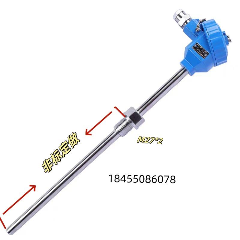 防爆铠装热电阻热电偶WZP-240/PT100/K型温度变送器4-20ma传感器