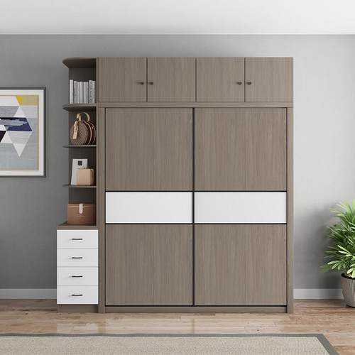 衣柜简约现代小户型移门衣柜简易组装结实耐用卧室家用推拉门衣柜