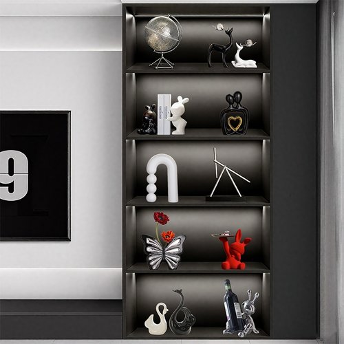 轻奢现代摆件套装简约永动机组合北欧高颜值客厅酒柜电视柜装饰品