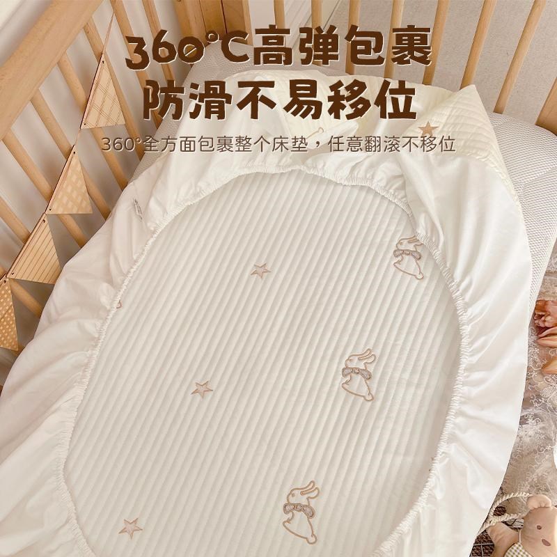 婴儿床床笠纯棉A类宝宝床单幼儿园拼接床床垫罩新生婴儿床单四季