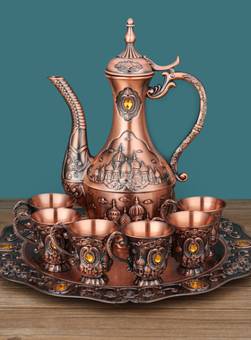 白酒酒具套装家用创意仿古中式中国古风酒壶欧式复古一口杯摆酒